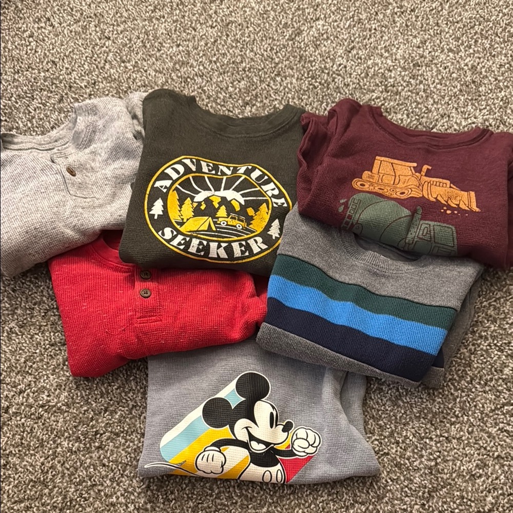 4T Long John Long Sleeved Shirts